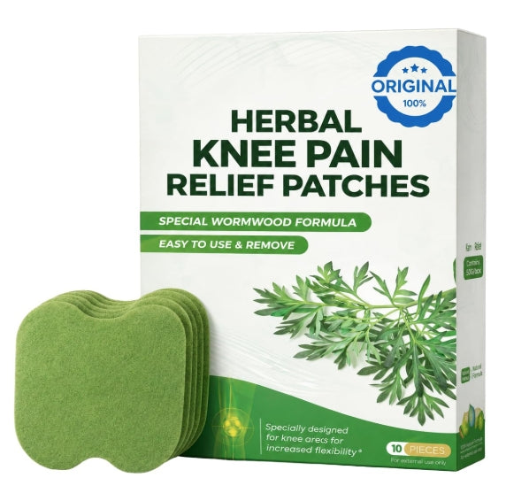 Herbal Pain Relief Patches™ 100% Safe & Natural Knee Pain Relief Products | Instant Relief | No Side Effects (20 Patches}