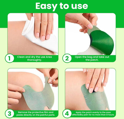 Herbal Pain Relief Patches™ 100% Safe & Natural Knee Pain Relief Products | Instant Relief | No Side Effects (20 Patches}