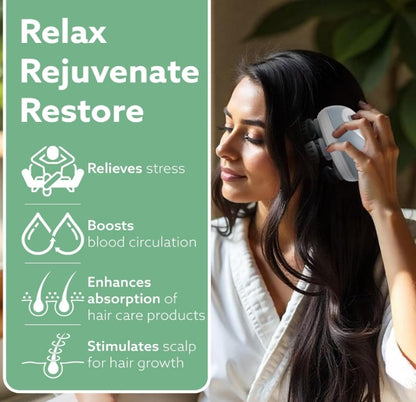 Everestfitness Scalp Massager™  Stress Relief & Relaxation | Handheld,  Portable and Rechargeable